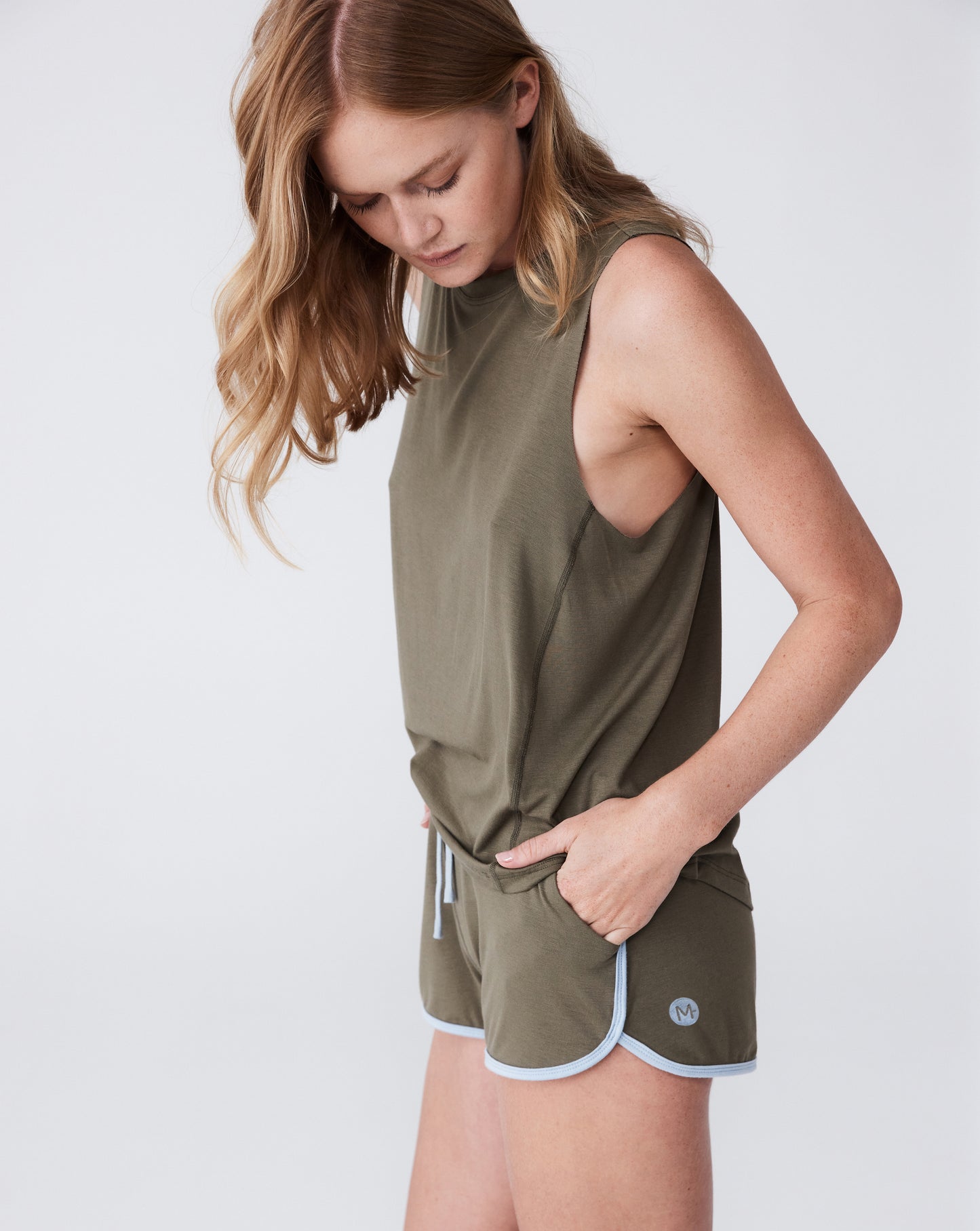 Burnt Olive Shortie Short