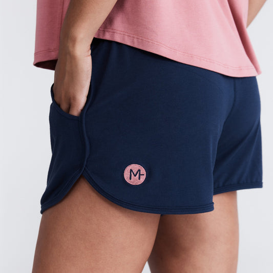 Navy Shortie Short