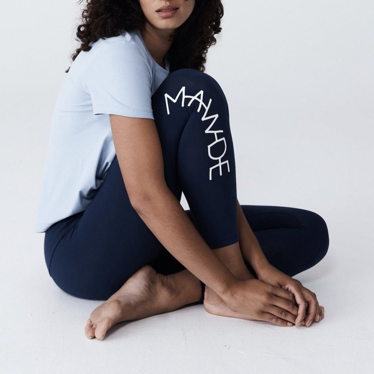 Navy Kickon Leggings