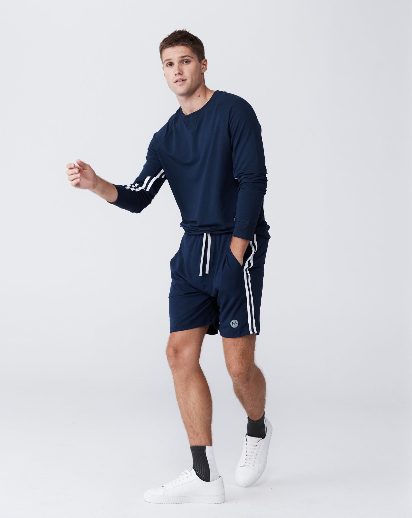 Navy Hooper Short