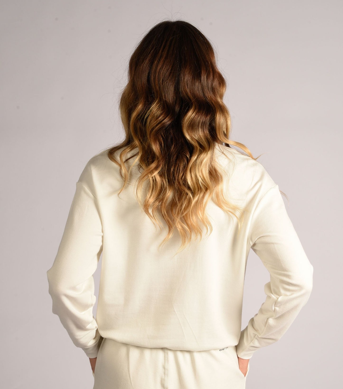 White Slounge Sweat