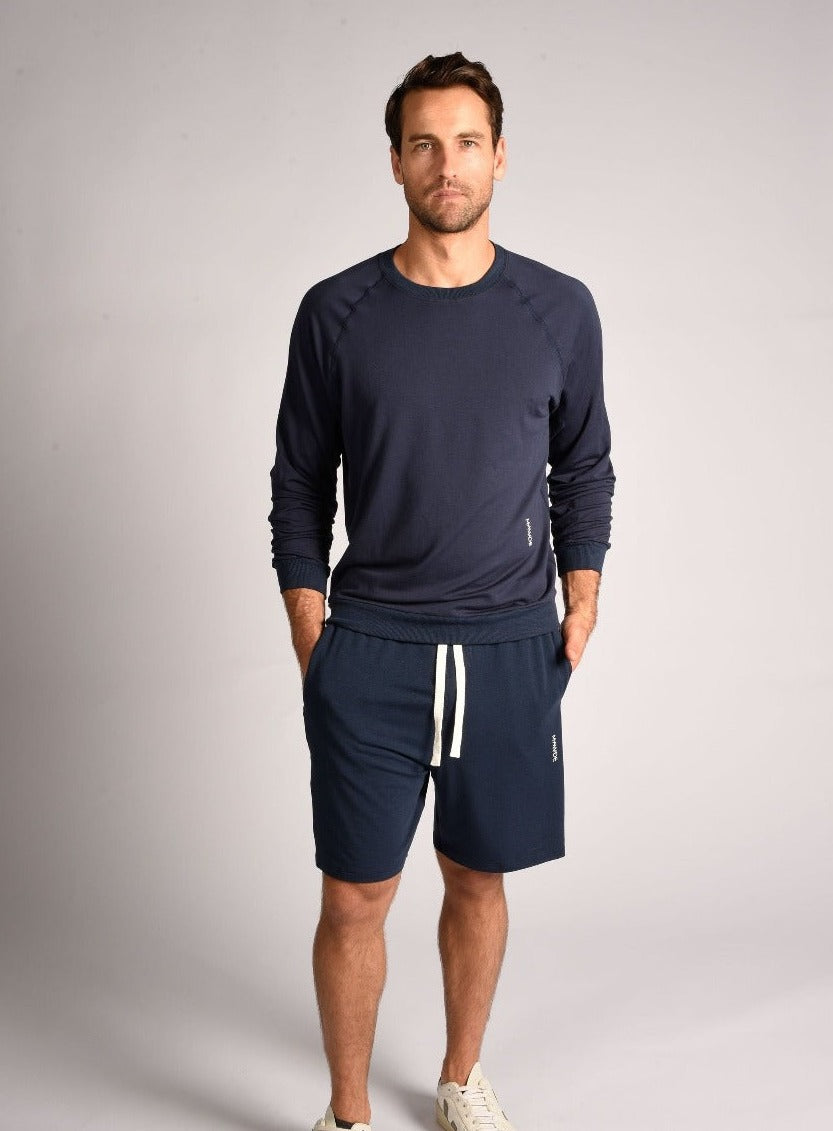 Navy Recline shorts