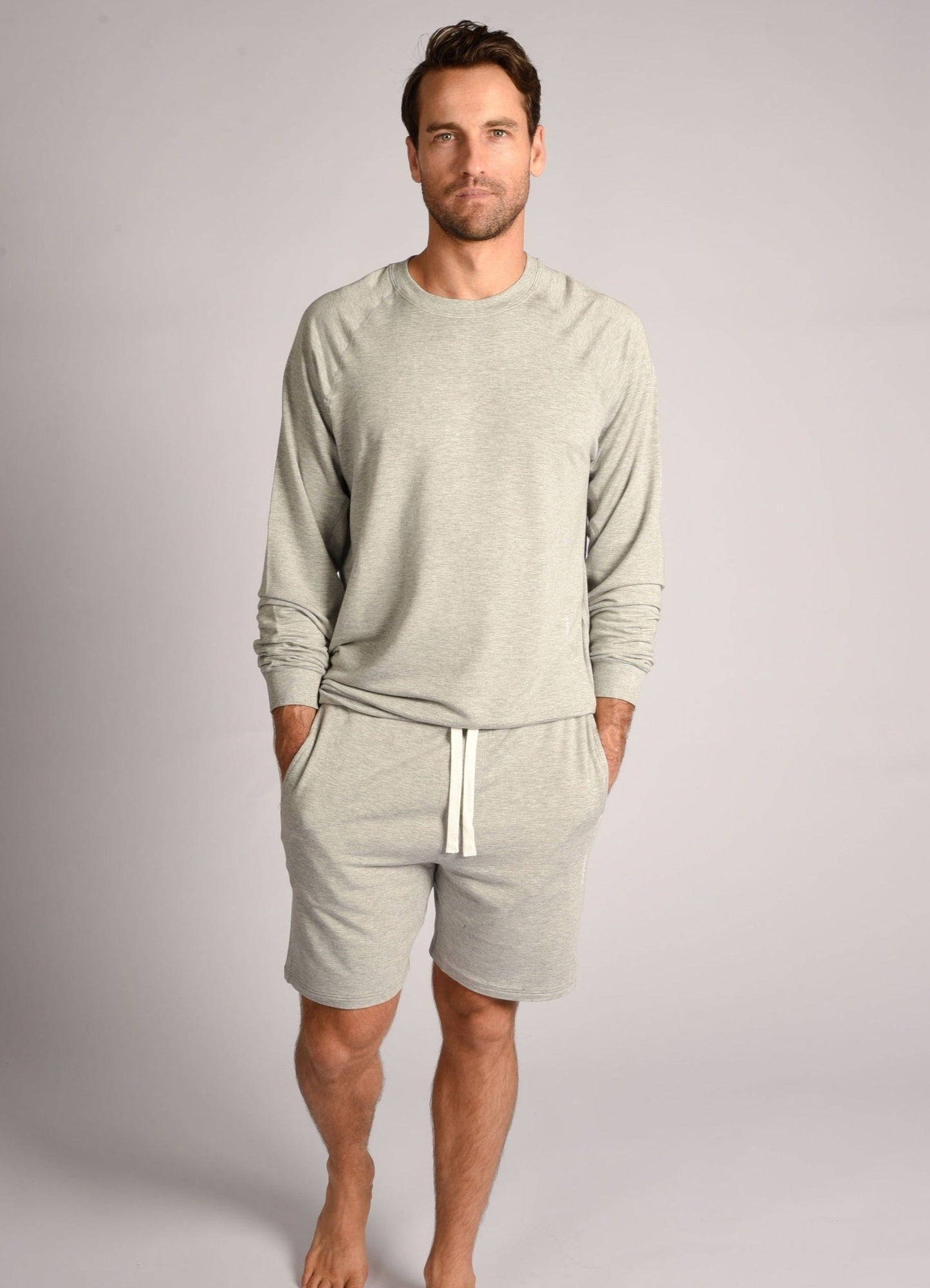 Grey Marle Recline Shorts