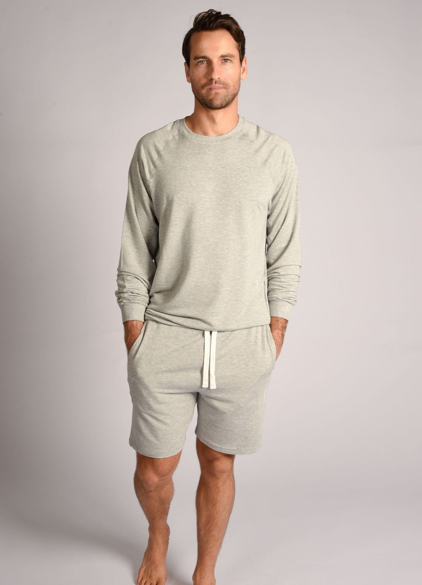 Grey Marle Recline Shorts