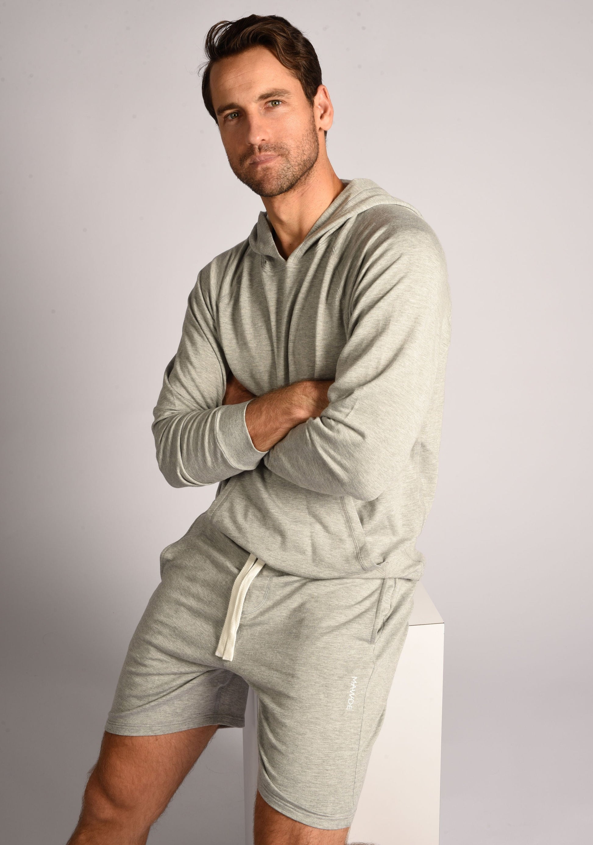Grey Marle Recline Shorts