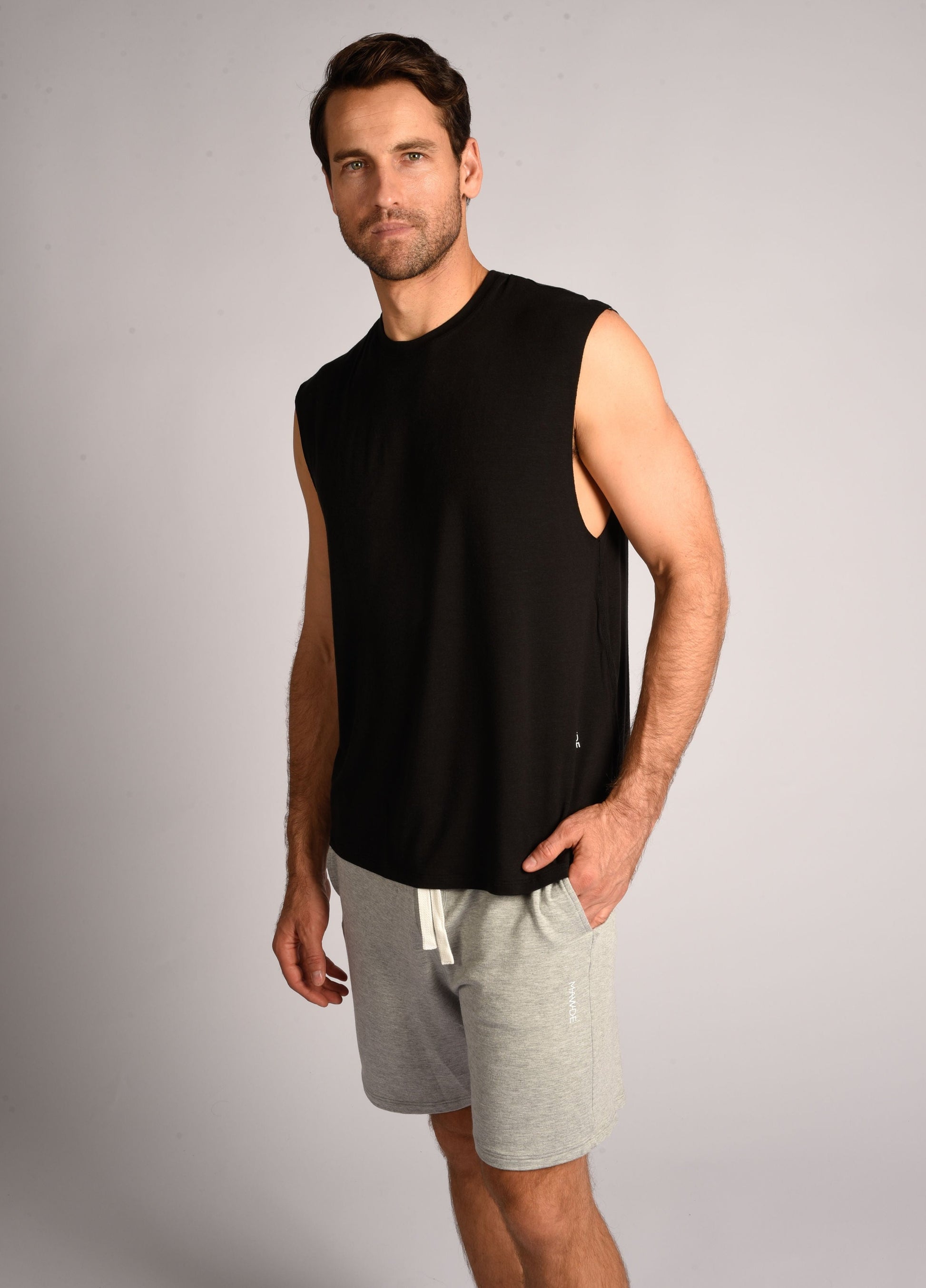 Grey Marle Recline Shorts